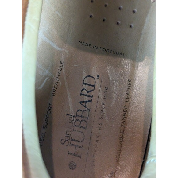 Samuel Hubbard New Endeavor Boat Shoe Men 9.5 Saddlebag Tan Leather/Vibram Soles - Picture 6 of 8